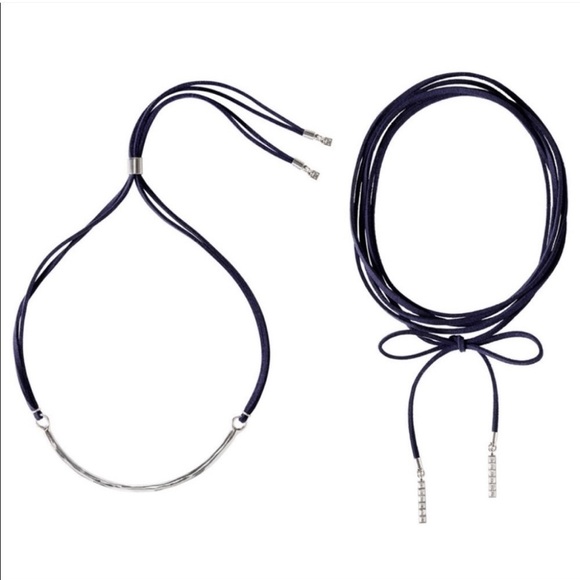 CHLOE + Isabel Hero Metal + Leather Necklace NEW - Picture 3 of 13